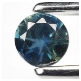 0.12ct Round Brilliant Natural Greenish Blue Sapph