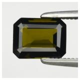 0.90ct 6.7x5.2mm VVS Octagon Natural Green Tourmal