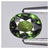 0.38ct 4.3x3.5mm Oval Natural Green Sapphire - Unh