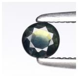 0.20ct 3.5mm VS Round Natural Green Blue Sapphire