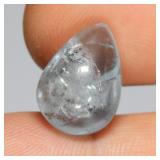 9.42ct 16x11.5mm Pear Cabochon Natural Blue Aquama
