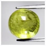 7.35ct 10.5x10mm Oval Cabochon Natural Green Gross