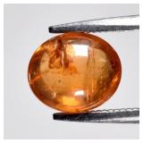 1.65ct Oval Cabochon Natural Orange Spessartite Ga