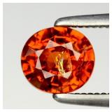 0.84ct 5.5x5mm Oval Natural Orange Spessartite Gar