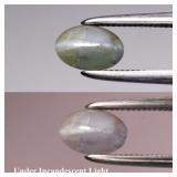 0.57ct Oval Cabochon Natural Green Cat's Eye Alexa