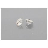 0.55tcw  2 Lab Diamonds  4.3mm