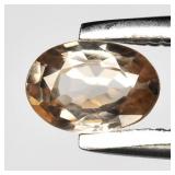 0.32ct 4.8x3.5mm VS Oval Natural Light Champagne Z