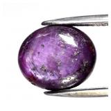 7.85ct 12x10mm Oval Cabochon Natural Purple Sapphi