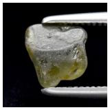 1.04ct 5.7x5.5mm Rough Green Sapphire Gemstone Unh