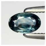0.31ct 5x3.2mm Oval Natural Blue Green Sapphire -