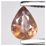 0.38ct 5.2x4mm Pear Natural Purple Zircon - Unheat