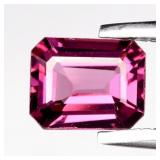 0.80ct VVS Octagon Natural Purplish Pink Rhodolite