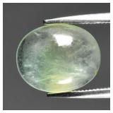 2.73ct 11x9mm Oval Cabochon Natural Green Prehnite