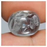 11.00ct 15x12mm Oval Cabochon Natural Blue Aquamar