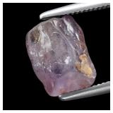 1.68ct 7.5x6mm Rough Pinkish Purple Sapphire Gemst