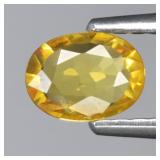 0.33ct 5.7x4.2mm VS Oval Yellow Sapphire - Thailan
