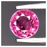 0.56ct 5mm VS Round Natural Pink Tourmaline - Unhe