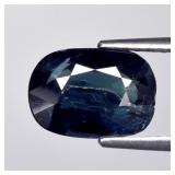 2.58ct Oval Natural Greenish Blue Sapphire - Heate
