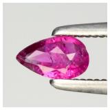 0.20ct 5x3mm Pear Natural Purplish Pink Tourmaline