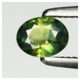 0.28ct 4.3x3.5mm VS Oval Natural Blue Green Sapphi