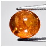 1.99ct Oval Cabochon Natural Orange Spessartite Ga