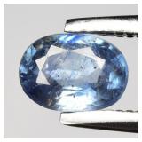0.53ct 5.5x4mm Oval Blue Sapphire - Heated Glass F