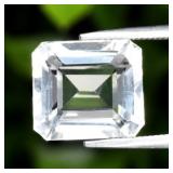 4.67ct 10.5x9.3mm VVS Octagon Natural White Quartz