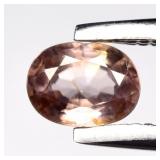 0.39ct 4.5x3.3mm VS Oval Natural Purple Zircon - U