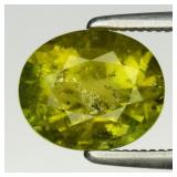 1.93ct 8.2x6.8mm Oval Natural Green Tourmaline - U
