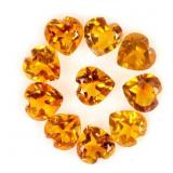 Heart Cut Natural Unheated Orange Citrine Brazil 1