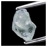 1.06ct 7.5x5mm Rough Light Green Sapphire Gemstone
