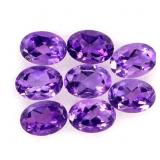 Oval Cut Natural Top Rich Purple Amethyst Uruguay