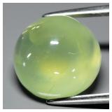 8.34ct Semi Round Cabochon Natural Green Prehnite