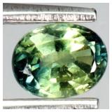 Oval Cut Natural Blue Green Sapphire Australia 0.3