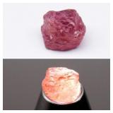 3.01ct 8.3x8.2mm Rough Natural Pinkish Purple Sapp