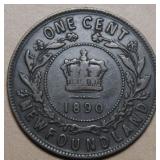 Canada Newfoundland Large Cent 1890