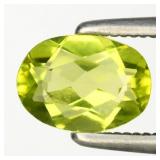 0.83ct 7x5mm VS Oval Natural Green Peridot - Untre