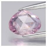 0.41ct 5.5x4.3mm Pear Rose Cut Natural Pink Sapphi