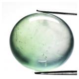 20.51ct 17x15.5mm Oval Cabochon Natural Green Preh