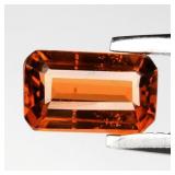 0.52ct 6x3.7mm VS Octagon Natural Orange Spessarti
