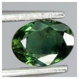 Oval Cut Natural Heated Only Green Blue Sapphire A