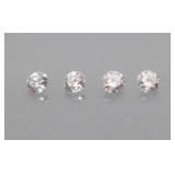 1.15tcw  4 Lab Diamonds  4.0-4.3mm
