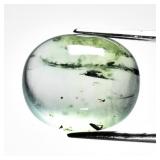 9.34ct 14.7x12.5mm Oval Cabochon Natural Green Pre