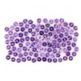 Round Cut Natural Unheated Top Rich Purple Amethys