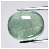 9.76ct Oval Cabochon Natural Greenish Blue Aquamar