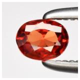 0.14ct 3.8x3mm VVS Oval Orange Sapphire - Songea G