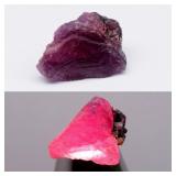 9.30ct 15x12.5mm Rough Natural Pinkish Purple Sapp