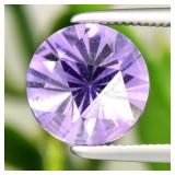 1.75ct 8mm VS Round Brilliant Natural Purple Ameth