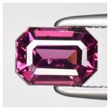 1.04ct VS Octagon Natural Purplish Pink Rhodolite