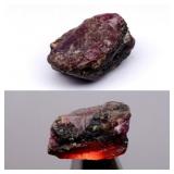 37.08ct Rough Natural Deep Purplish Pink Sapphire